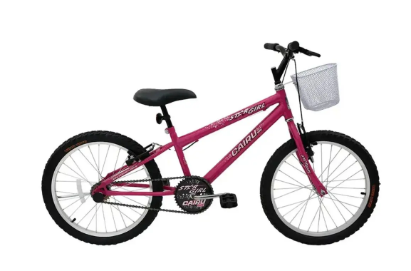 Bicicleta Cairu Aro 20 Feminina Star Girl - Rosa/Pink