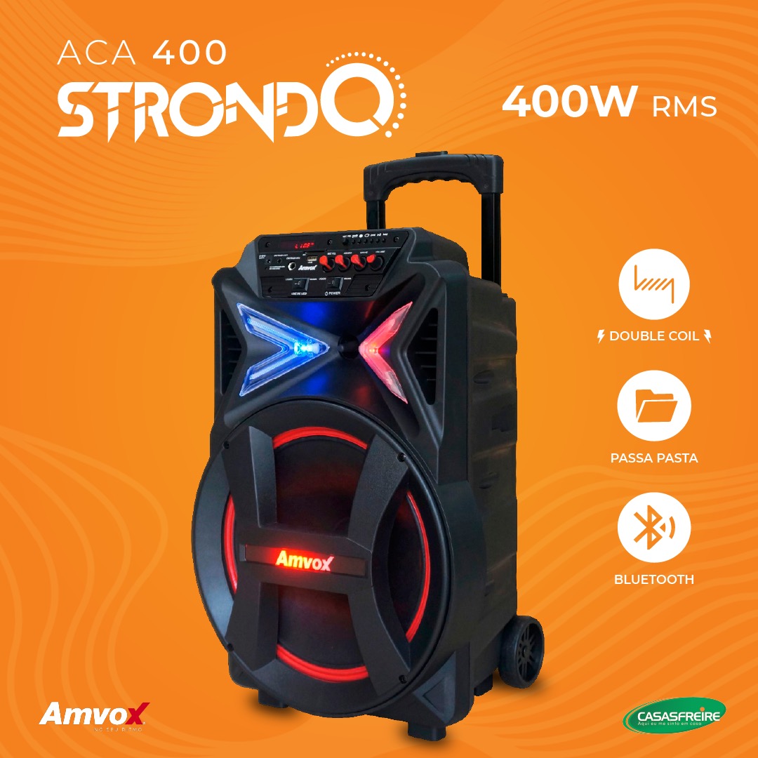 Caixa Amplificada Strondo  ACA 400  - Amvox