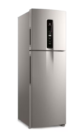 Geladeira Electrolux Frost Free Inverter 410Listros Efficient AutoSense Duplex cor Inox Look (IF45S)