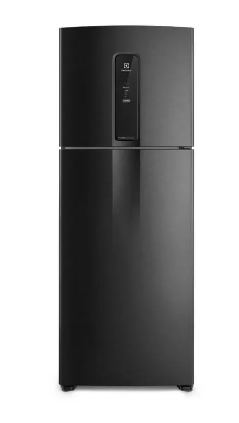 Geladeira Electrolux Frost Free Inverter 480Litros Efficient com AutoSense SmartBivolt Duplex cor Black Inox Look (IT70B)