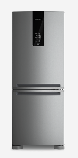 Refrigerador Brastemp Frost Free Inverse 2 Portas 447 Litros Inox BRE57FK