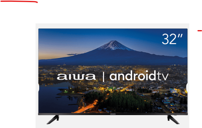 TELEVISOR AIWA 32P ANDROID AWS-TV-32-BL-02