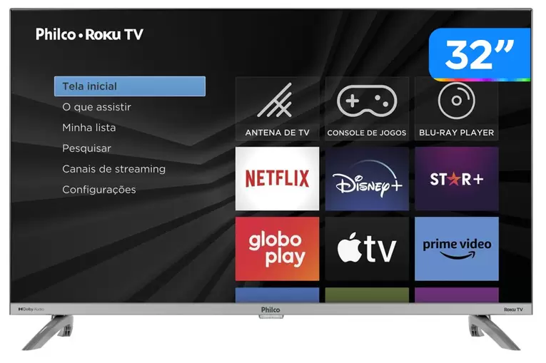 Televisor Philco 32 Polegadas LED PTV32G7PR2CSBLH | Casas Freire.com